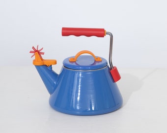 Tea Kettle Michael Graves The Ferris Kettle Blue Enameled 2.1 Quart Kettle for Moller