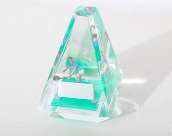 Tennis Player in Lucite Sculpture Vintage Canada