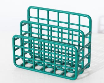 1980's YAFFA Green Mini Catch All Organizer Basic Line Inc.