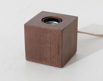 Wooden Cube Lamp 2.75"