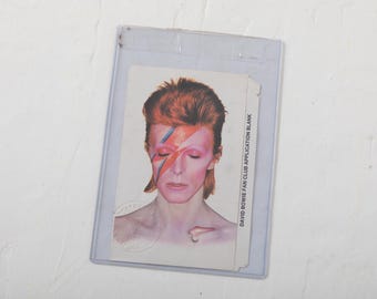 David Bowie Aladdin Sane Fan Club Application Blank