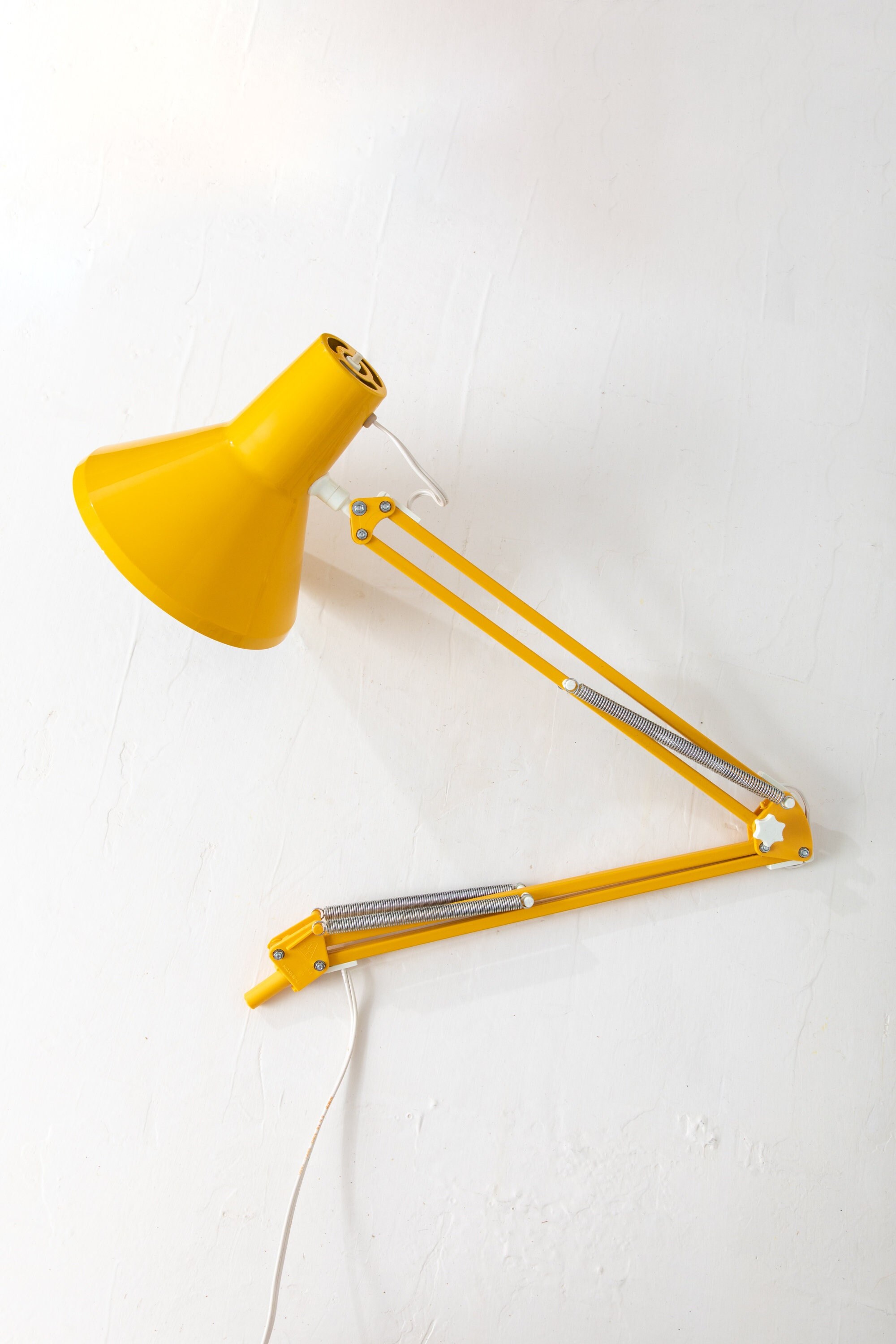 Yellow Articulating Drafting Lamp Made in Denmark. No Clamp or - Etsy