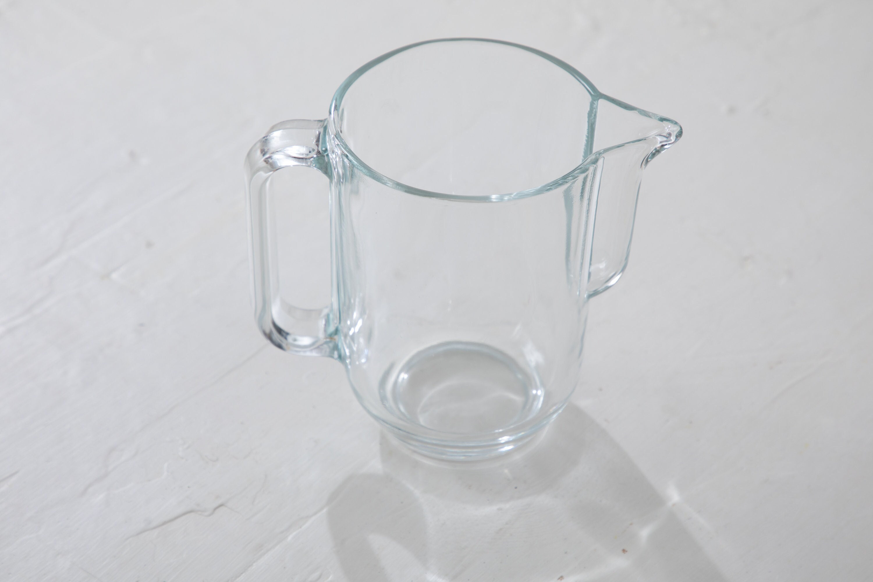 Bormioli Rocco 34 oz. Glass Refrigerator Pitcher, 3-1/4 x 4-1/4 x 9 H | The Container Store