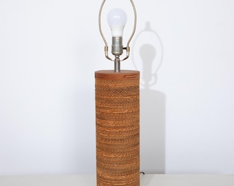 Cardboard Table Lamp Gregory Van Pelt “Flute” 1970's
