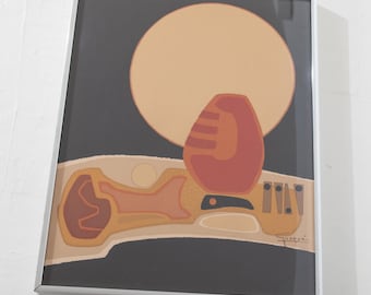 Antonio Guansé "Still Life" Abstract Serigraph 19"x15"