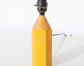 Pencil Table Lamp Yellow