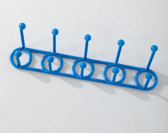 1989 YAFFA Blue Plastic DoReMi Hook by Basic Line, Inc. Wall mount