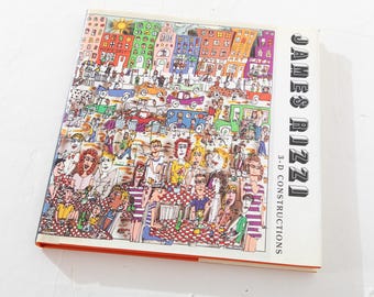 James Rizzi 3-D Constructions Hardcover Book Signed