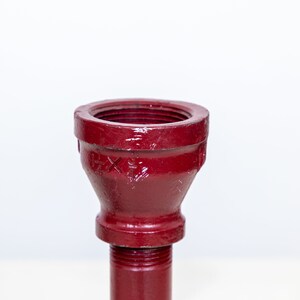 Industrial Pipe Candlestick Holders Painted image 6
