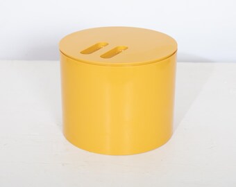 Eva Ice Bucket by Jorge Zalszupin Yellow, c. 1970 Plastic Brazil