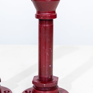Industrial Pipe Candlestick Holders Painted image 4