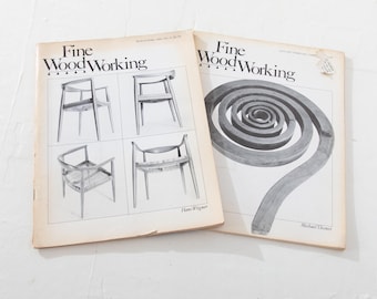 Fine Woodworking Magazines 1980 Hans Wegner and Michael Thonet