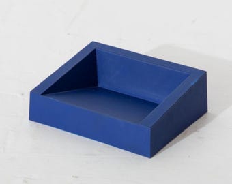 Desk Tray “CLINO” by Enzo Mari for KARTELL Blue