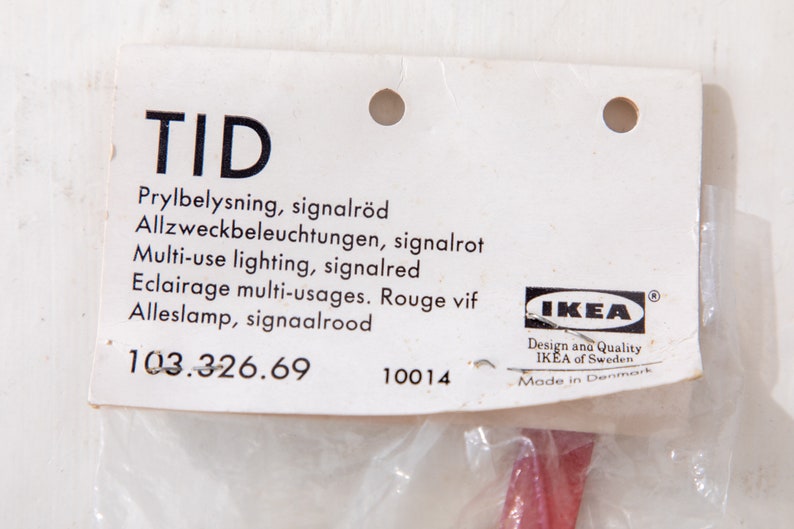 Vintage IKEA TID Multi Use Light Lamp Signal Red Metal New Old Stock - Etsy