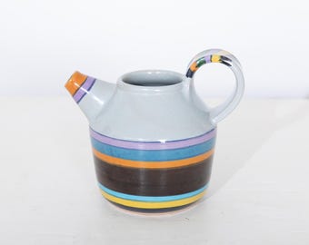 Studio Art Pottery Pitcher Signed Mastro Paolo Orvieto Italy