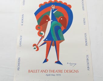 1970 Exhibition Poster Hutton-Hutschnecker Gallery By Mikhail Larionov