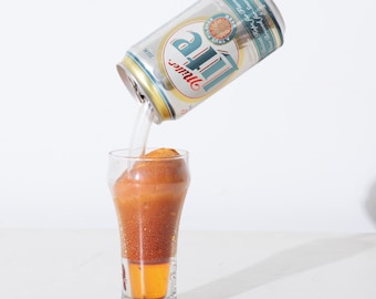 Miller Lite Beer Can Frozen Moments Geoffrey Rose Style Faux Pouring Sculpture