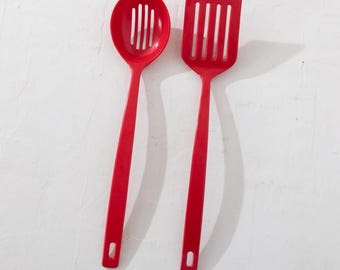 Copco Kitchen Utensils Melamine Slotted Spatula and Spoon