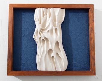 Ceramic Sculpture Framed by Dennis Christopher Murphy "Helvelica #1"