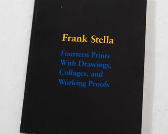 Frank Stella Paperback Book Fourteen Prints with Drawings, Collages, and Working Proofs