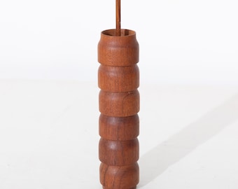 Teak Egg Cups Holzmanufaktur Oberaichen Set of 5 with stand