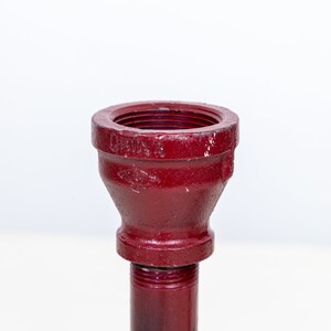 Industrial Pipe Candlestick Holders Painted image 7