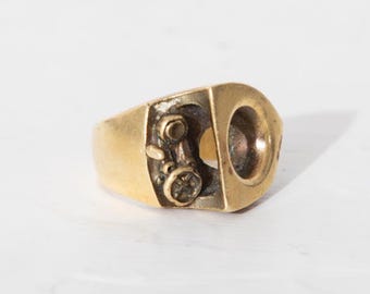 Bjorn Weckstrom Lapponia Finland Bronze Ring 1970's