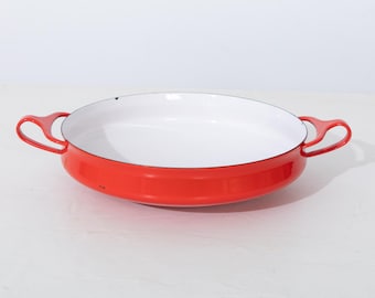 Dansk Kobenstyle 10" Red Enamel Paella Serving Pan Ihq France