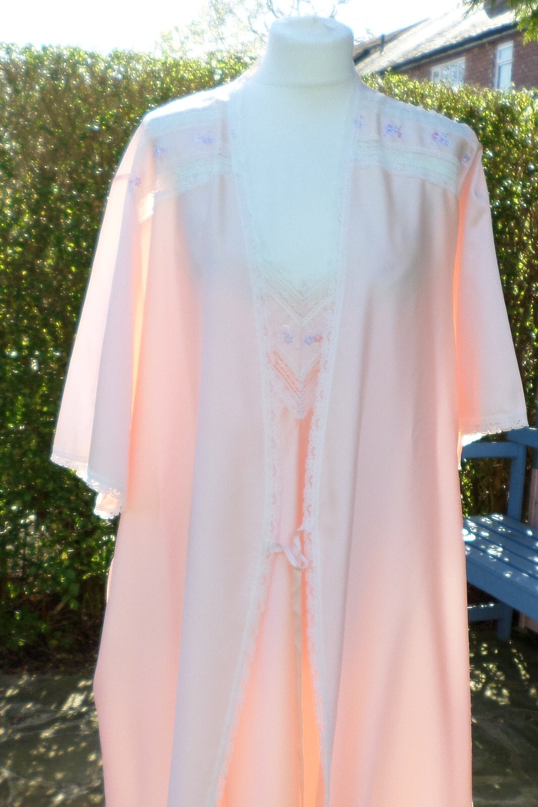 night dress and matching dressing gown