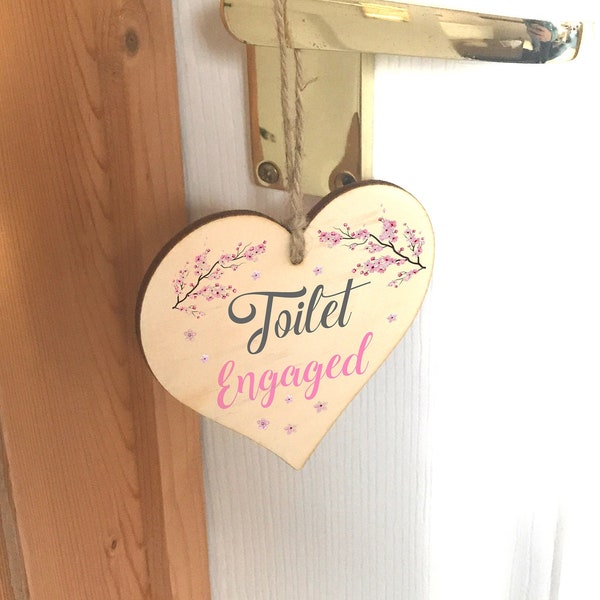 Toilet Engaged Sign Etsy UK