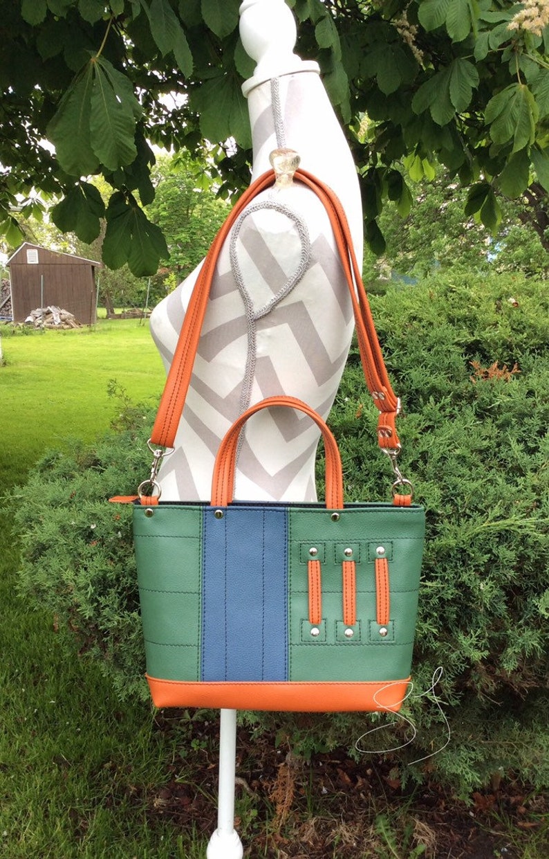 Hockey goalie pad inspired everyday handbag/purse/carry all Etsy