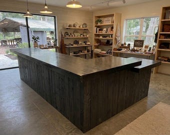 Providence Large Sales Counter - L Shape with ADA drop
