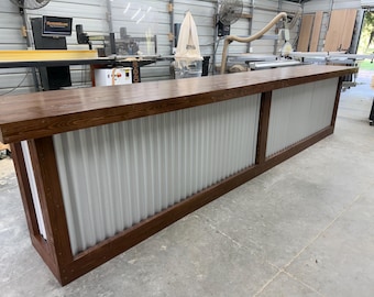 Metal Straight Ace Large Covered Patio Home Bar