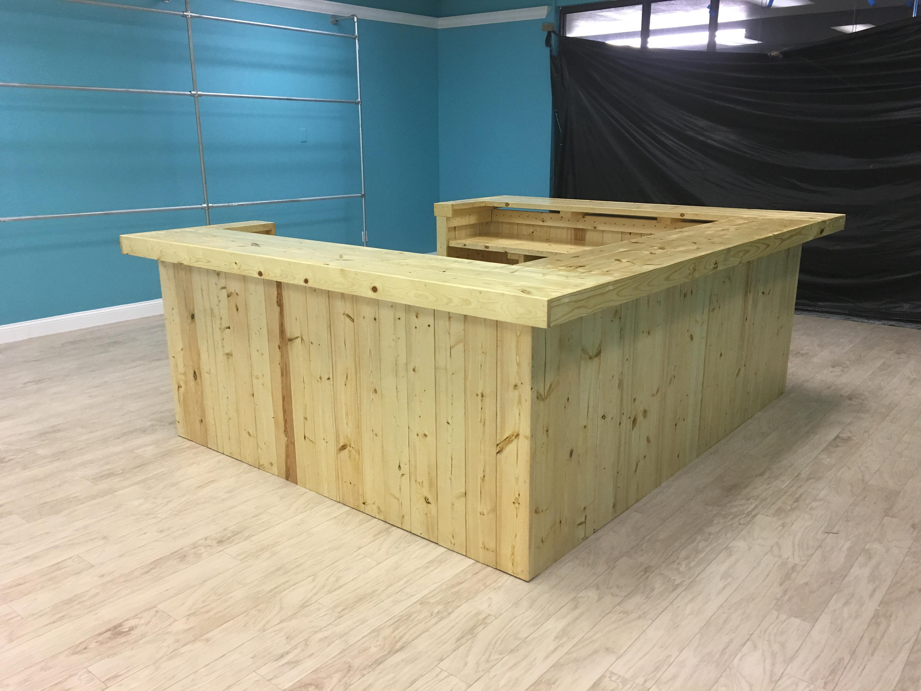 Custom The Cashwrap 8 X 12 X 4 Rustic Wood Sales Counter