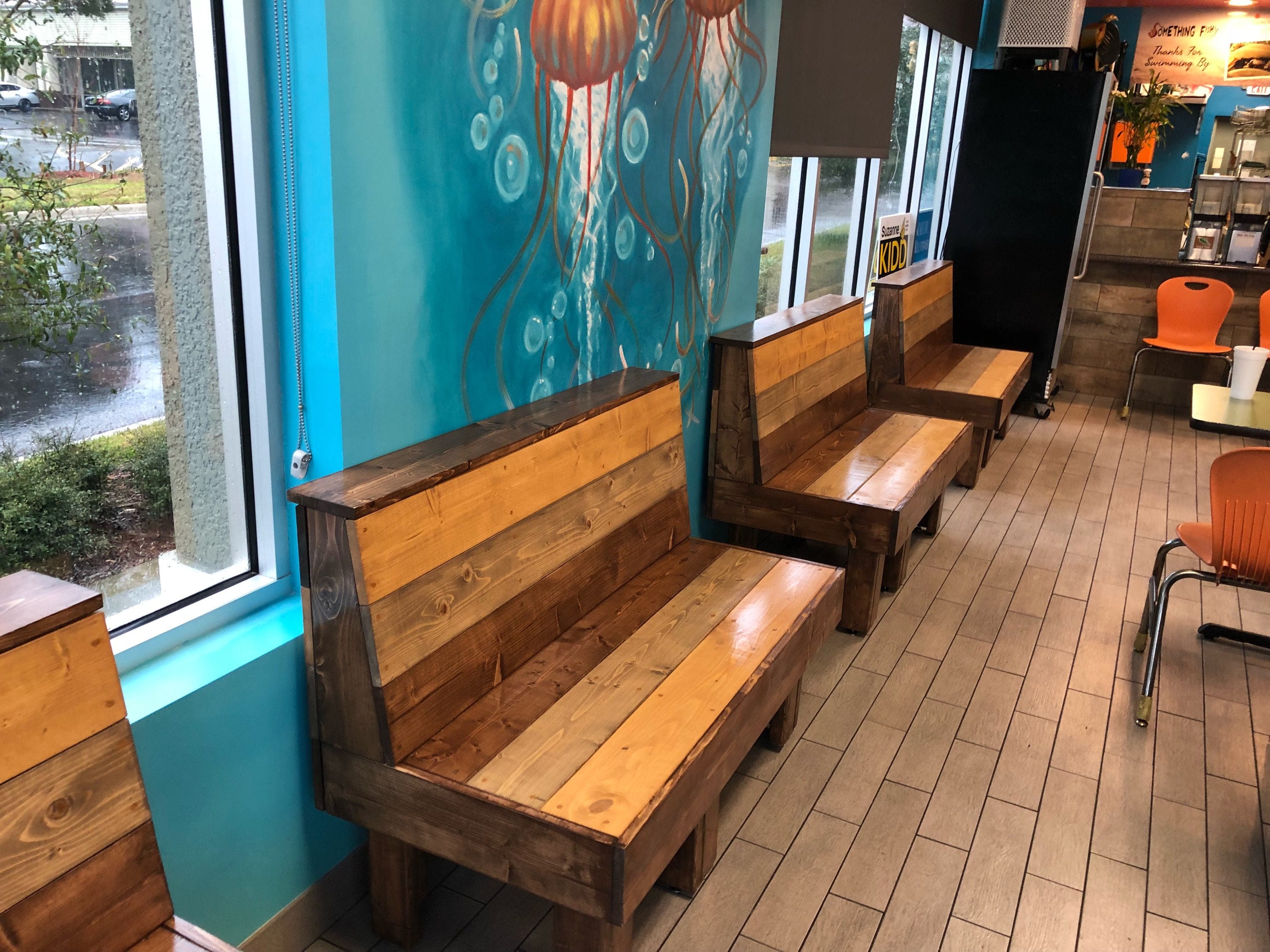 The Maggie Series Small Bench 4 Foot Rustic Barnwood Or Etsy