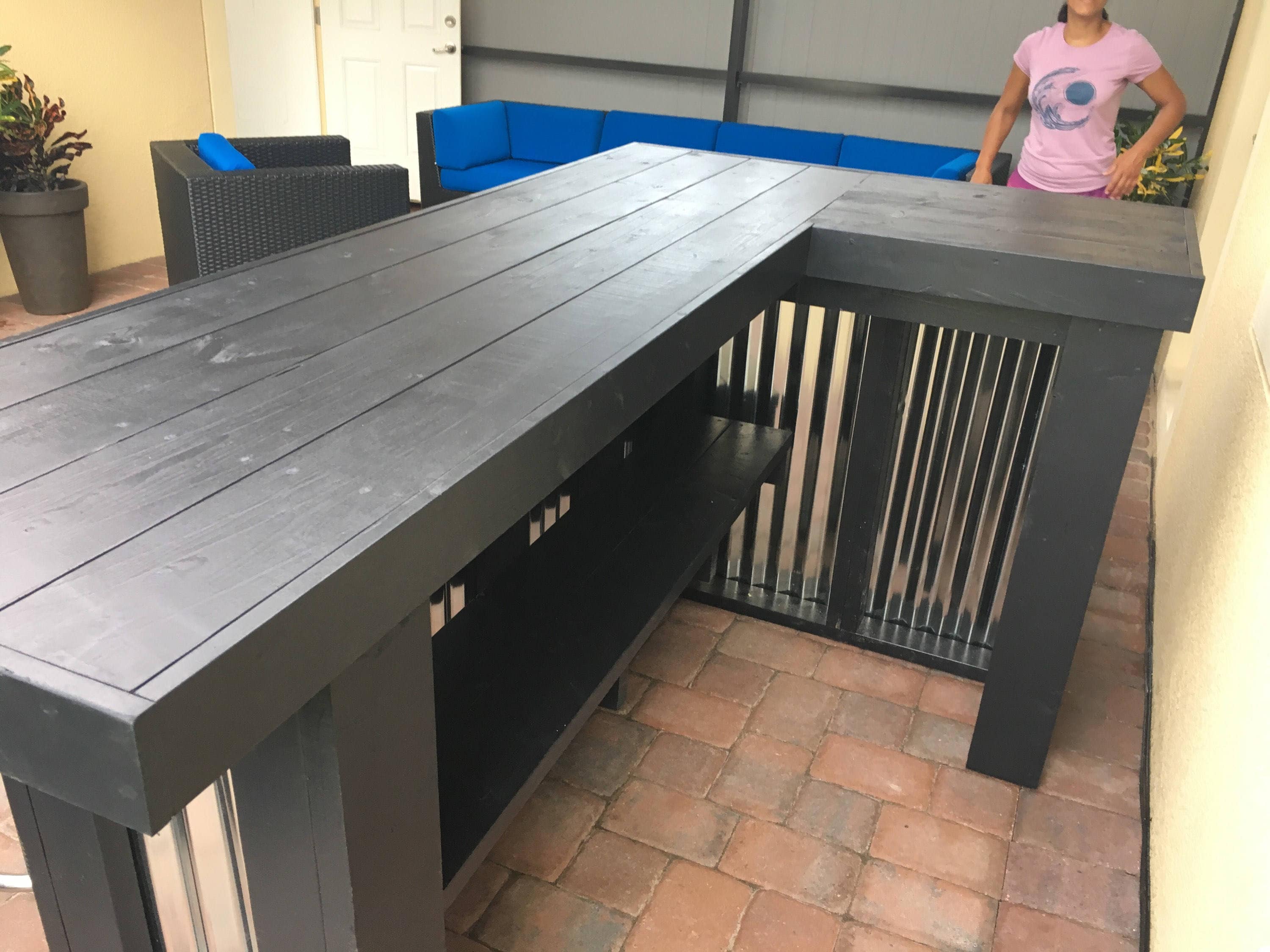 Outdoor Patio Bar / Costway 3 Piece Wicker Outdoor Patio Bar Set With