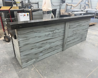 Hello Shabby Large Reception Desk - 2 level