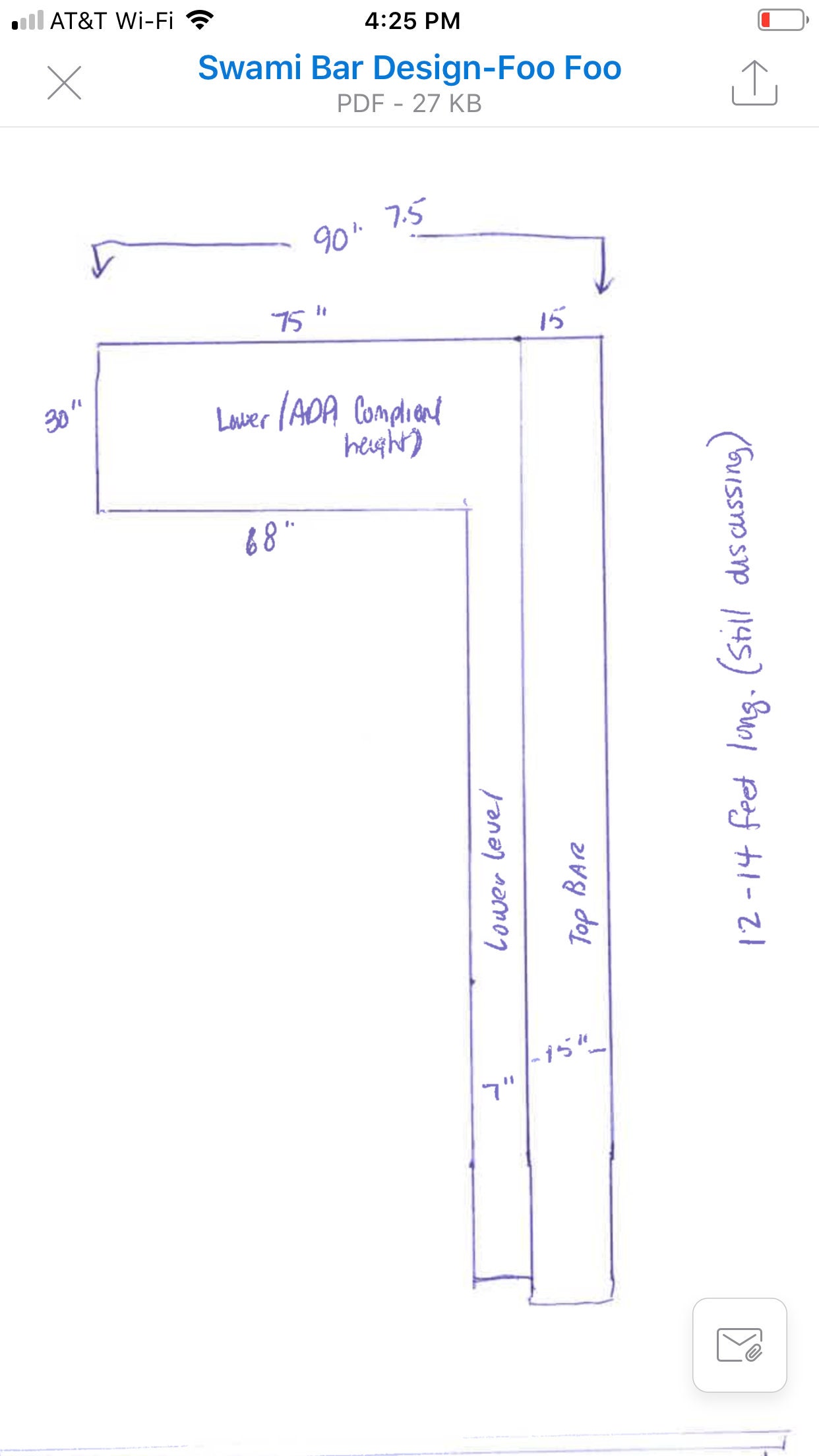 Custom Lavonne 14 X 7 5 Leg Left 2 Level Pallet Style