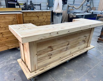 Thomas U Shape Wood Outdoor Home Bar