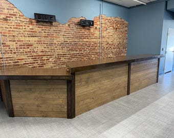 Canny B Drop 16' x 8' Horizontal Large Sales Counter w/angled ADA drop