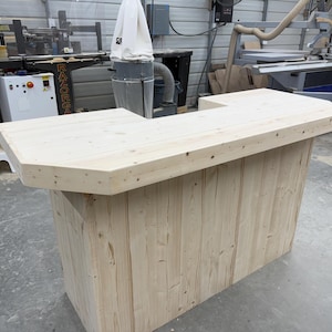 Aurora Unfinished Home Bar