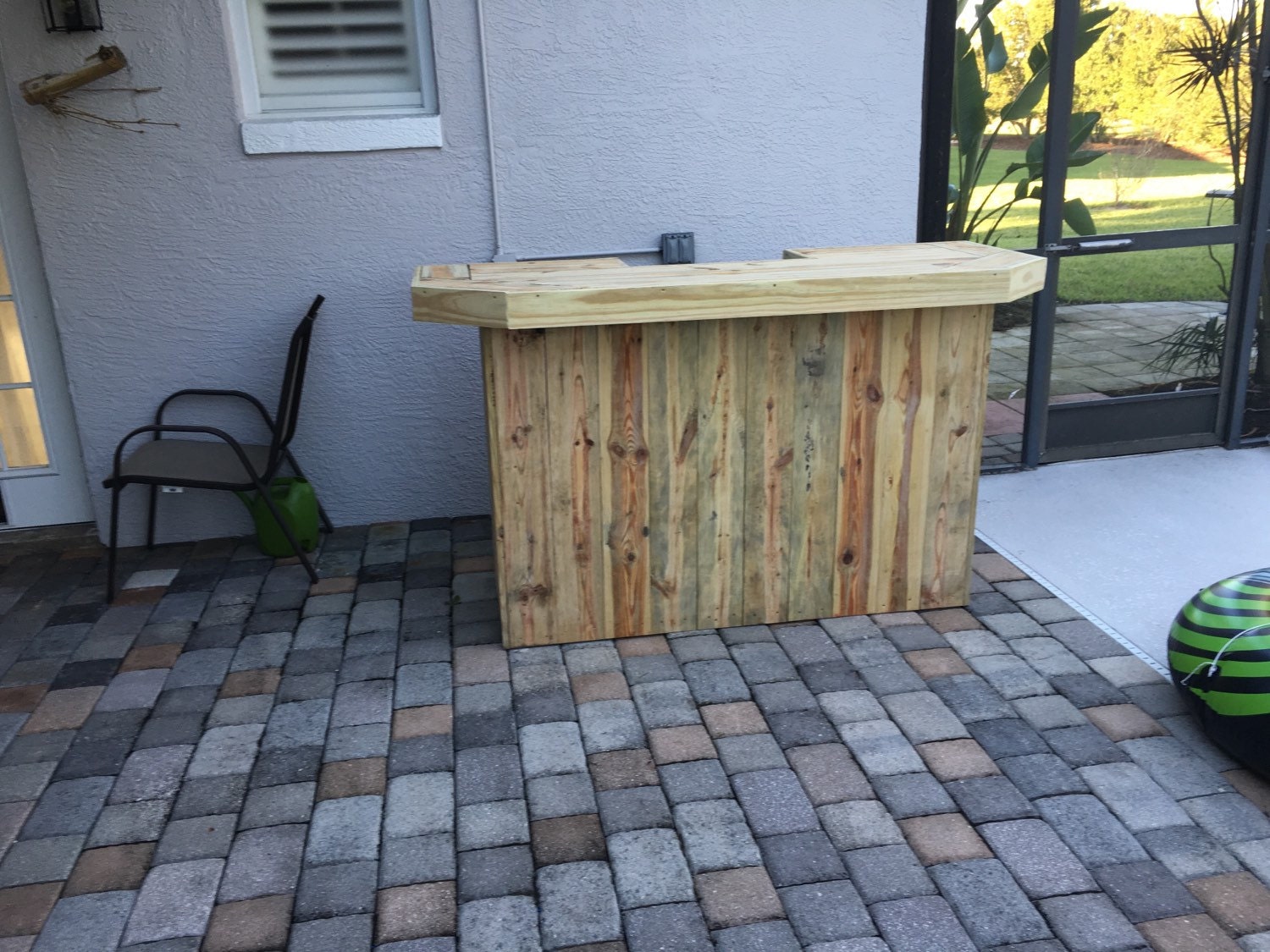 Foo-BAR 6' Barra de patio de madera tratada a presión | Etsy