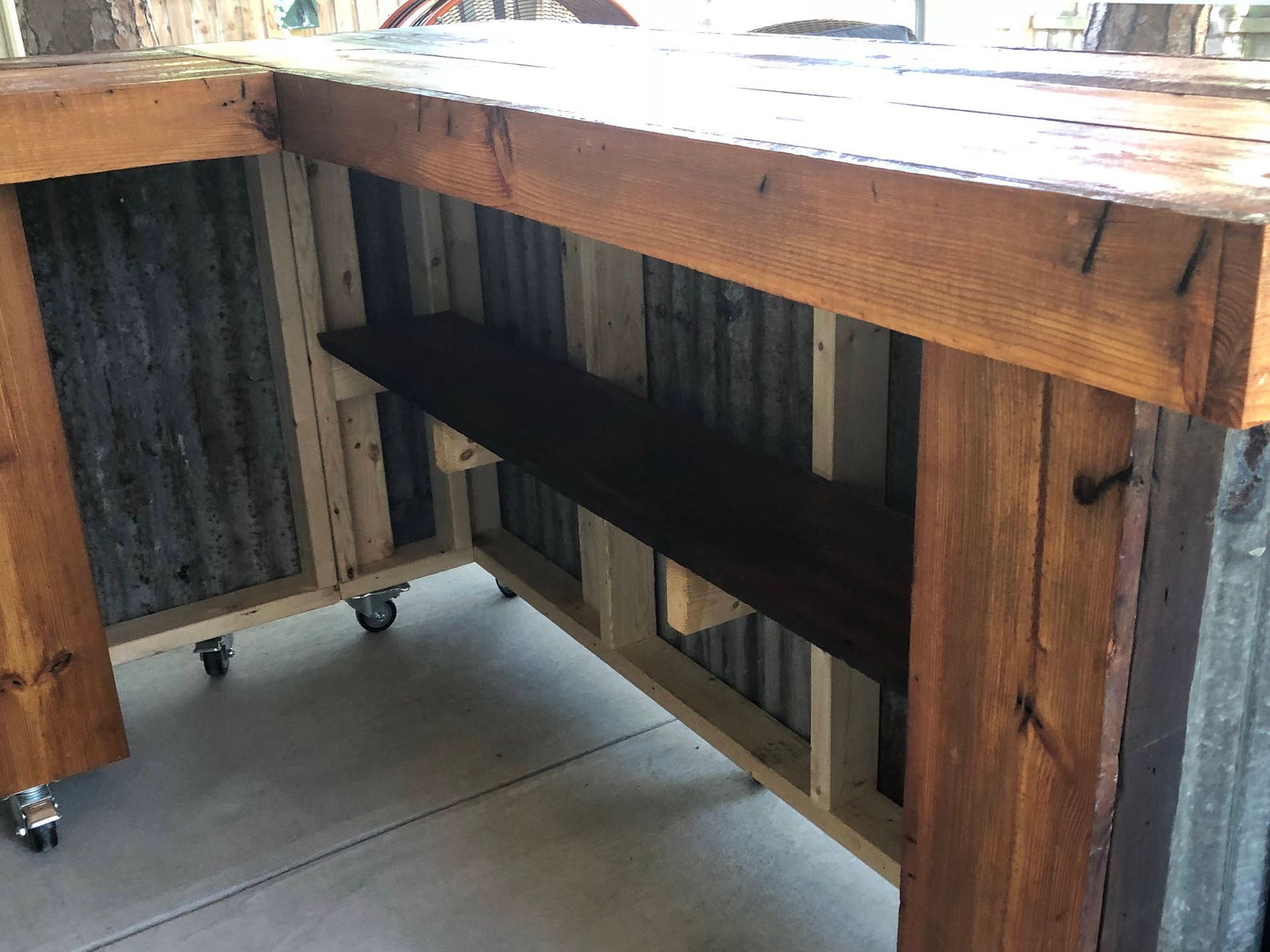 The Rough and Rustic L shaped Bar 7' x 4' L shaped Etsy