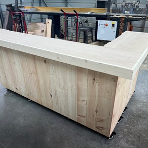 Unfinished Kitchen L Shape Indoor Home Bar - Etsy