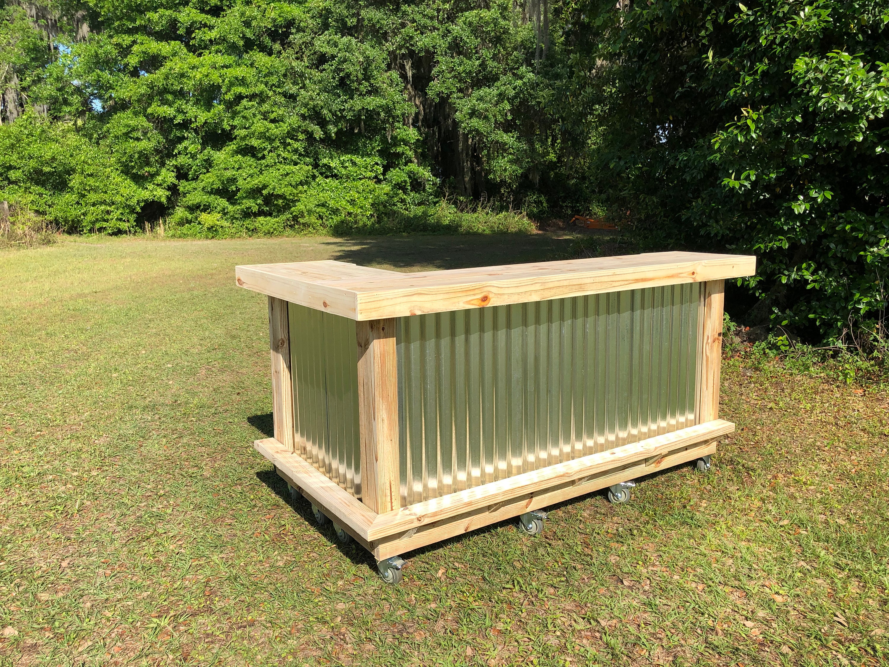 La cocina de metal 7 ' x 4.5' 2 nivel L-estilo | Etsy