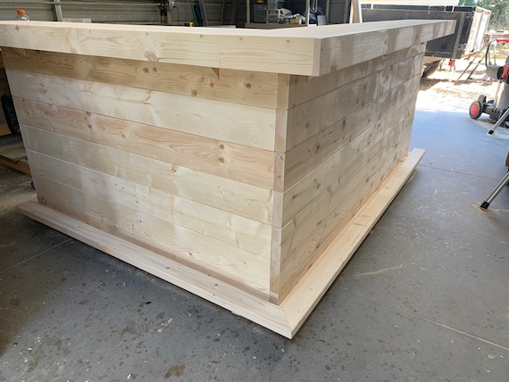 Unfinished wood bar deals