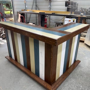 Kitchen L Shape Small Covered Patio Home Bar