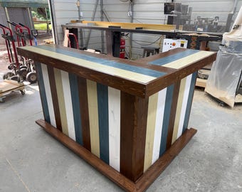 Kitchen L Shape Small Covered Patio Home Bar