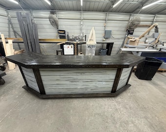 Angle Covered Patio Home Bar