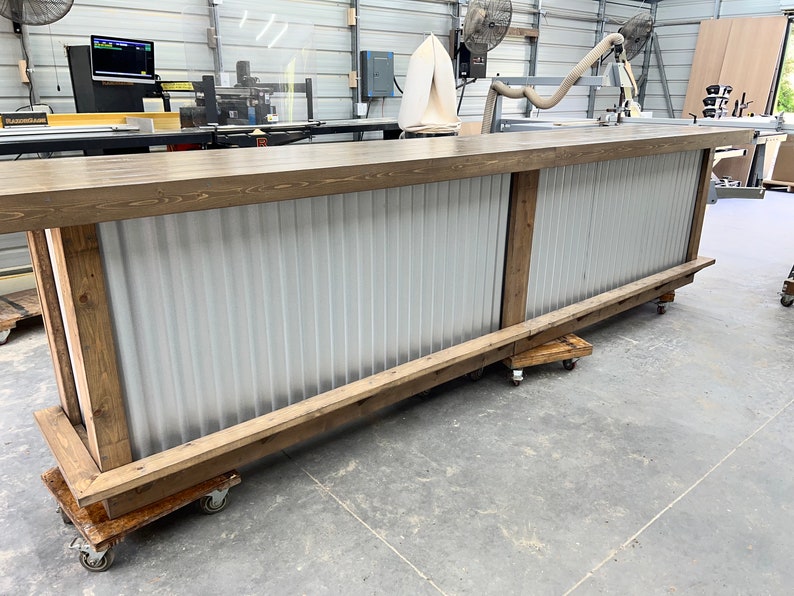 Metal Straight Ace Large Covered Patio Home Bar - Etsy